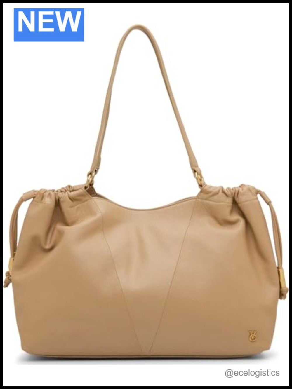 Leather Shoulder Tote Bag Magnetic Snap Closure